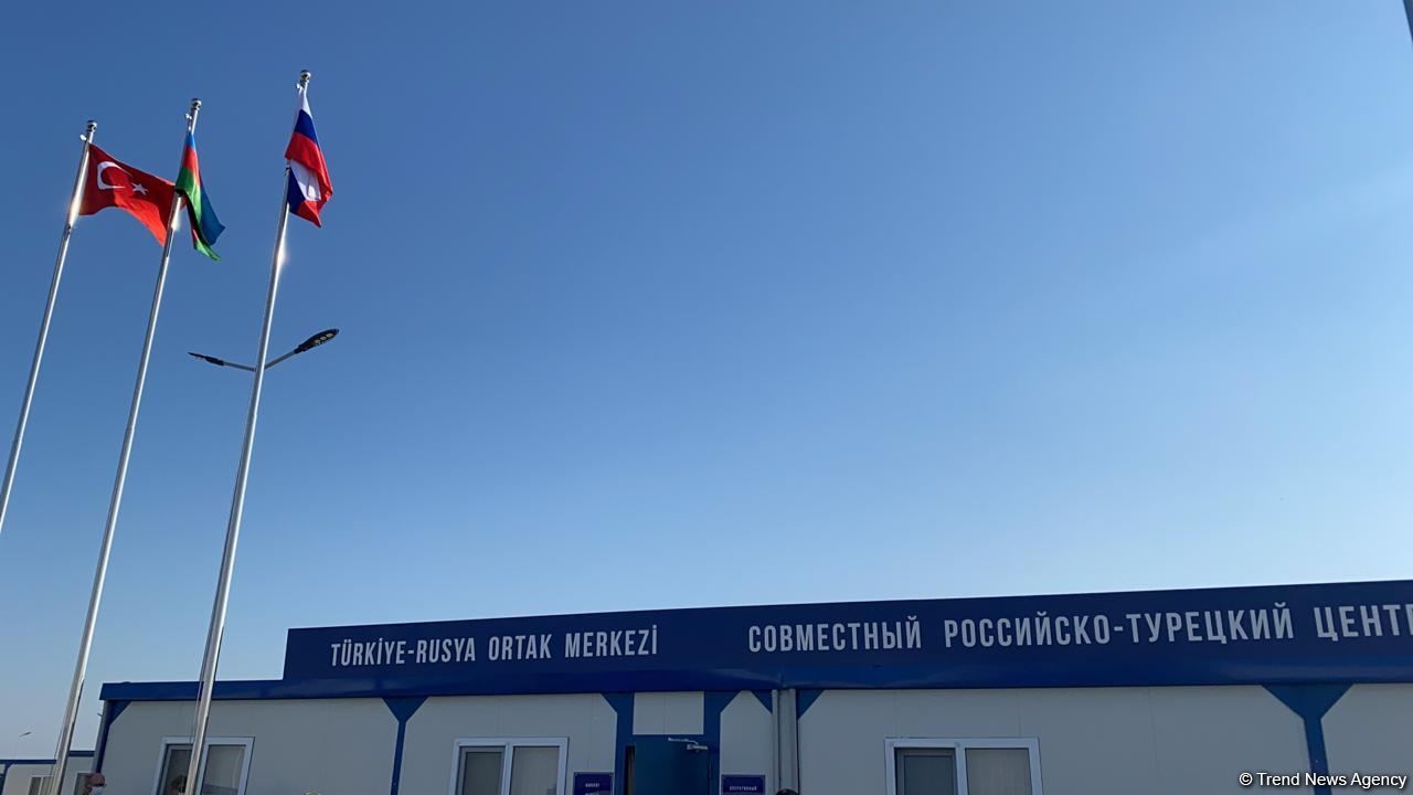 Группа российских и азербайджанских журналистов побывала в Турецко-российском совместном мониторинговом центре в Агдаме - репортаж Trend TV