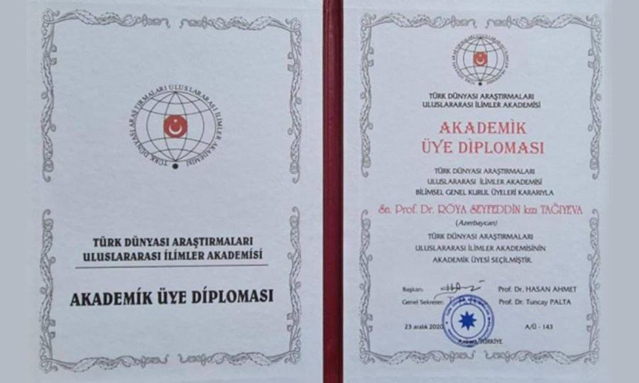 "Золотая звезда" для Ройи Тагиевой – награда от Международной академии (ФОТО)