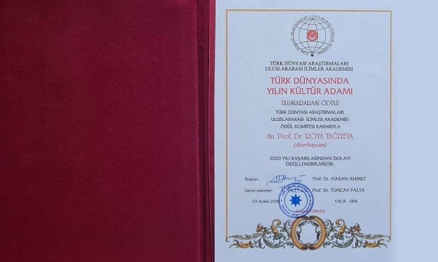 "Золотая звезда" для Ройи Тагиевой – награда от Международной академии (ФОТО)