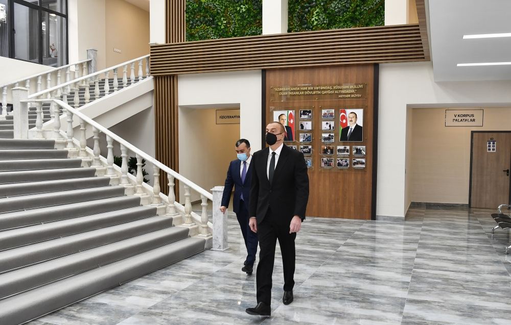 Президент Ильхам Алиев принял участие в открытии после капремонта Шаганского реабилитационного пансионата (ФОТО/ВИДЕО) (версия 2)