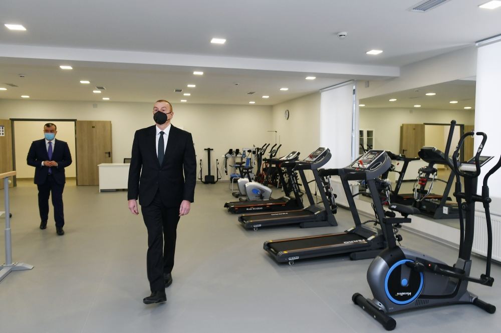 Президент Ильхам Алиев принял участие в открытии после капремонта Шаганского реабилитационного пансионата (ФОТО/ВИДЕО) (версия 2)