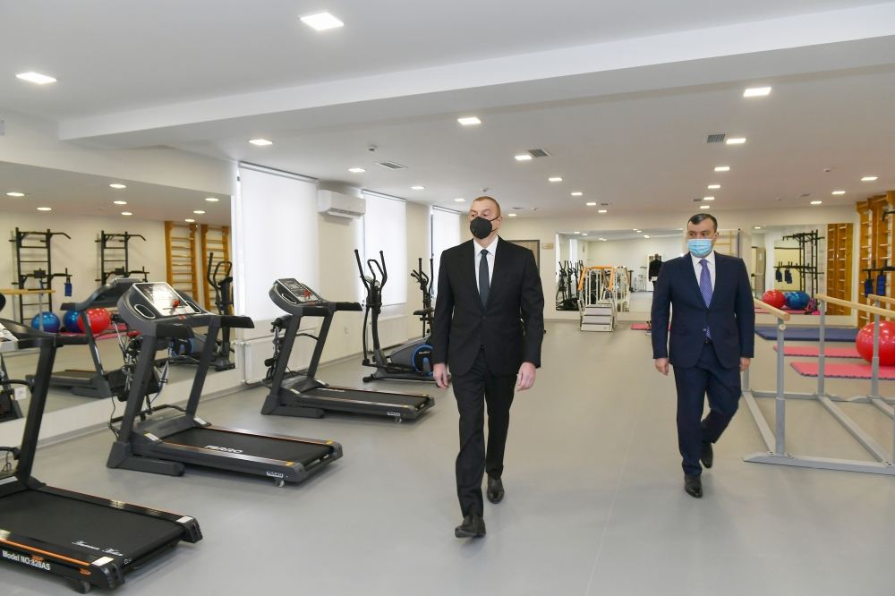 Президент Ильхам Алиев принял участие в открытии после капремонта Шаганского реабилитационного пансионата (ФОТО/ВИДЕО) (версия 2)