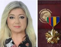 Композитор Севиндж Тофиггызы награждена золотой медалью международного альянса "Азербайджан-Украина" (ФОТО)