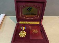 Композитор Севиндж Тофиггызы награждена золотой медалью международного альянса "Азербайджан-Украина" (ФОТО)