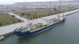 Президент Ильхам Алиев и Первая леди Мехрибан Алиева приняли участие в открытии танкера-музея "Сураханы" в Баку (ФОТО/ВИДЕО)