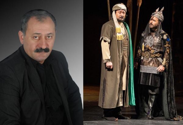 Народный артист Сабир Мамедов в образе Низами Гянджеви (ФОТО)