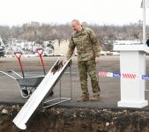Президент Ильхам Алиев заложил фундамент автомобильной дороги Физули-Гадрут (ФОТО)