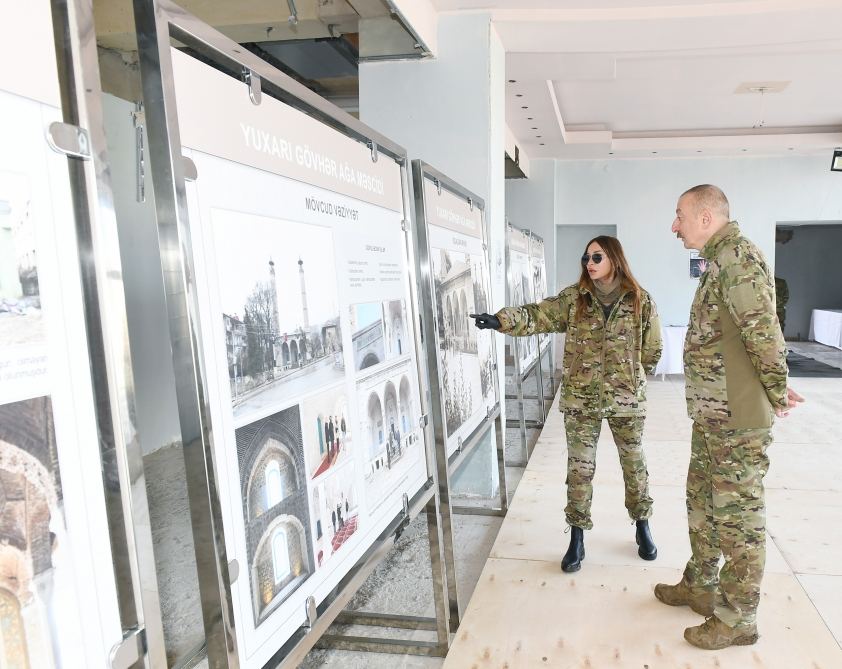 Президент Ильхам Алиев и Первая леди Мехрибан Алиева побывали в городе Шуша (ФОТО/ВИДЕО)