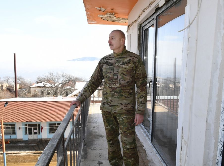 Президент Ильхам Алиев и Первая леди Мехрибан Алиева побывали в городе Шуша (ФОТО/ВИДЕО)