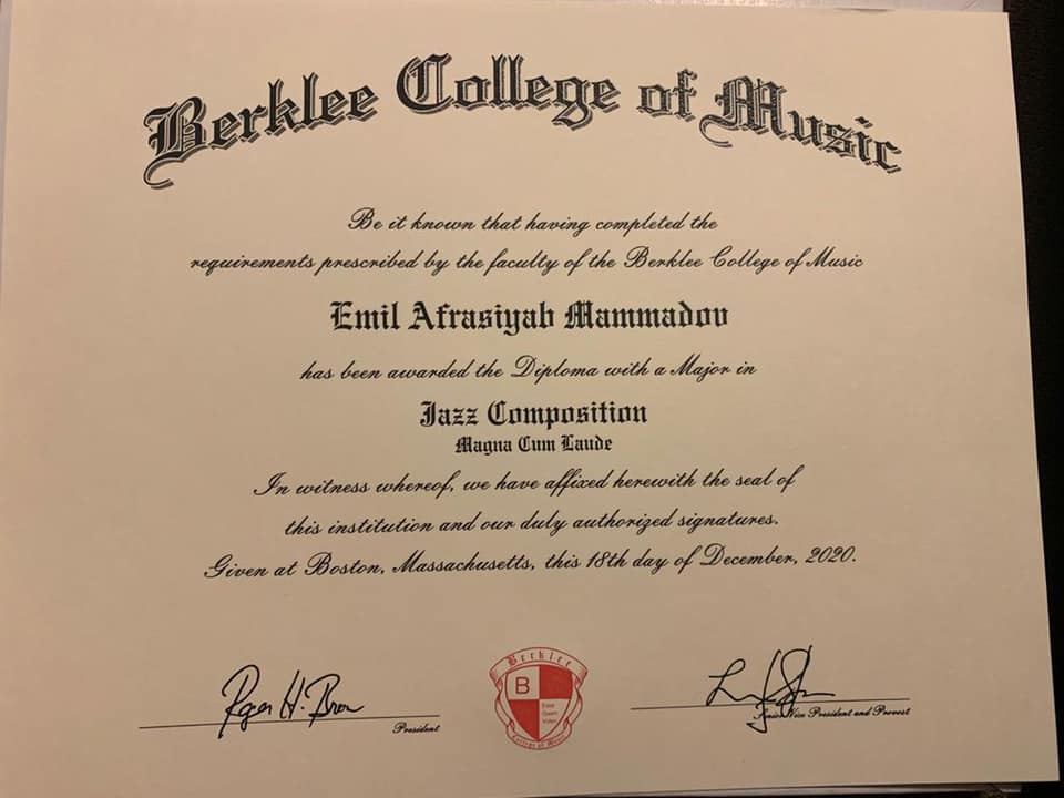 Эмиль Афрасияб стал первым азербайджанцем - выпускником и преподавателем Berklee College of Music (ФОТО)