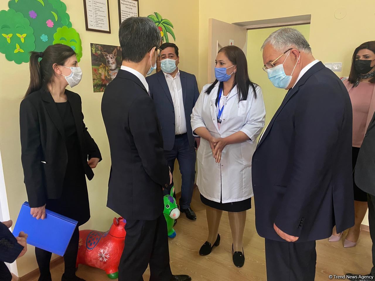 Посол Японии принял участие в открытии детсада в Агдаме - Trend TV