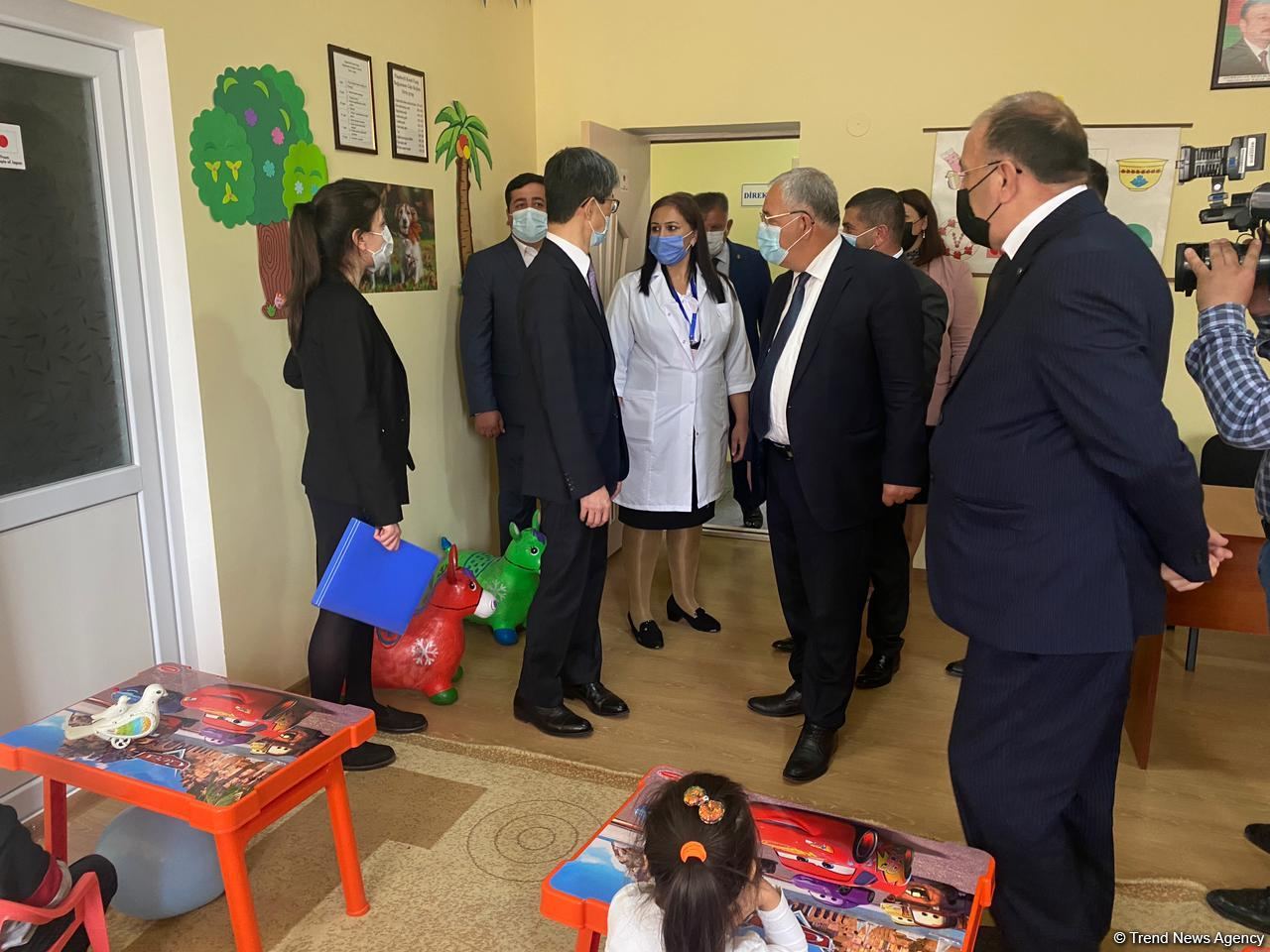 Посол Японии принял участие в открытии детсада в Агдаме - Trend TV