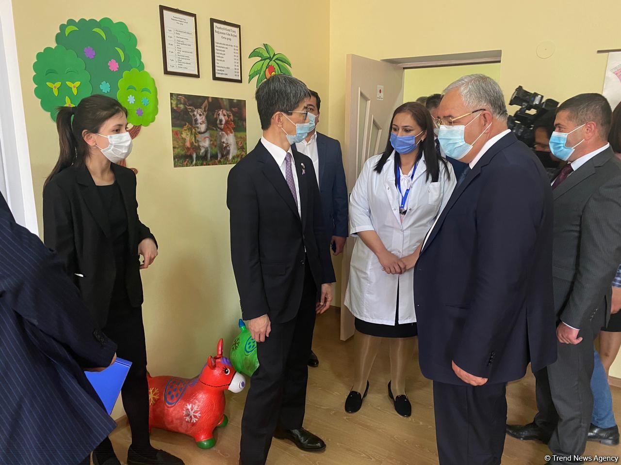 Посол Японии принял участие в открытии детсада в Агдаме - Trend TV