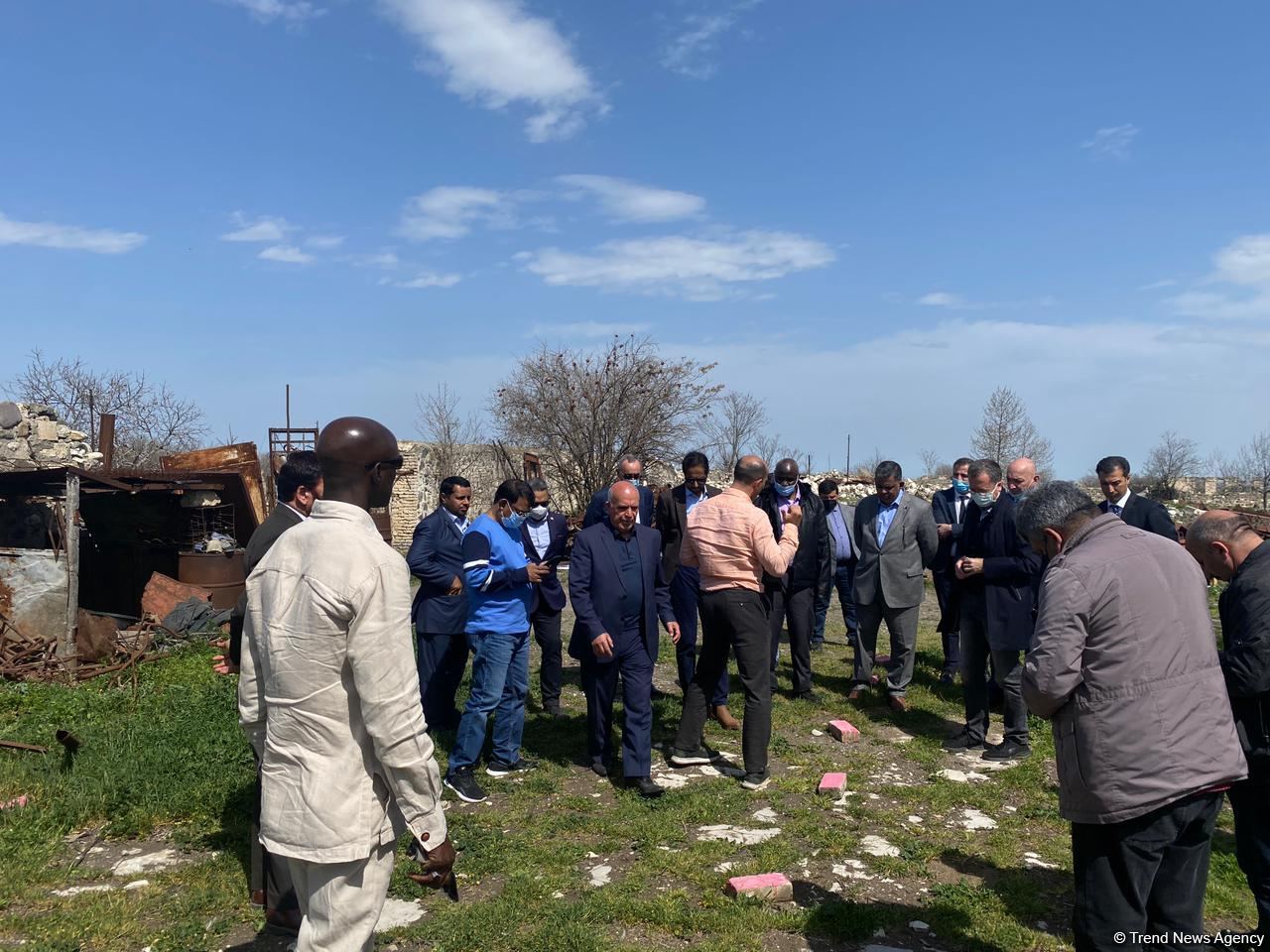 Представители ОИС посетили кладбище Имарета в Агдаме (ФОТО/ВИДЕО)