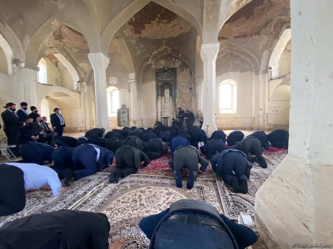 Главы религиозных конфессий в Азербайджане посетили Агдамскую джума-мечеть (ФОТО)