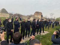 Делегация Тюркского совета побывала на разрушенном армянами кладбище Имарат (ФОТО/ВИДЕО)