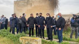 Делегация Тюркского совета побывала на разрушенном армянами кладбище Имарат (ФОТО/ВИДЕО)