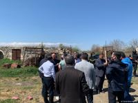 Группа азербайджанских журналистов совершила поездку в Агдам (ФОТО)