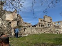 Члены Албано-удинской христианской религиозной общины Азербайджана в древнем албанском храме в селе Туг - Trend TV (ФОТО)