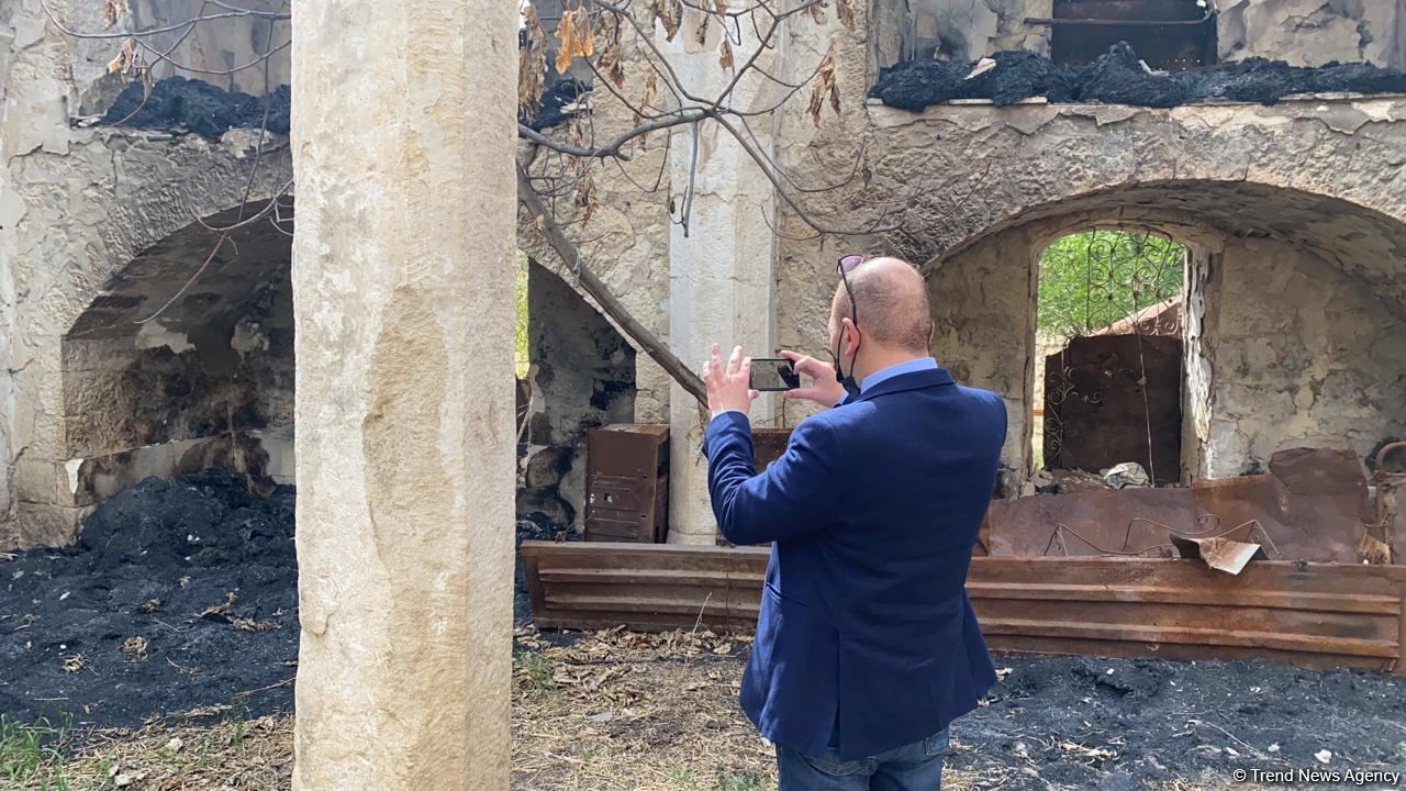 Завершилась поездка израильских журналистов в Агдам (ФОТО)