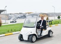 Президент Ильхам Алиев принял участие в открытии «Шамахинского агропарка Азерсун» (ФОТО)