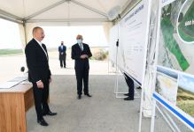 Президент Ильхам Алиев принял участие в открытии «Шамахинского агропарка Азерсун» (ФОТО)