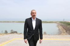 Президент Ильхам Алиев принял участие в открытии «Шамахинского агропарка Азерсун» (ФОТО)