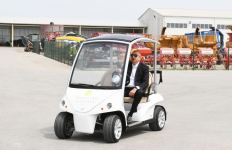 Президент Ильхам Алиев принял участие в открытии «Шамахинского агропарка Азерсун» (ФОТО)