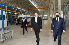 Президент Ильхам Алиев принял участие в открытии Гаджигабульского промышленного квартала (ФОТО)