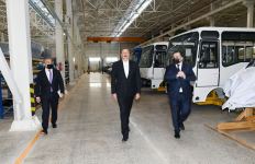 Президент Ильхам Алиев принял участие в открытии Гаджигабульского промышленного квартала (ФОТО)