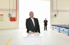 Президент Ильхам Алиев принял участие в открытии Гаджигабульского промышленного квартала (ФОТО)