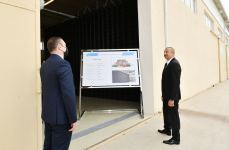 Президент Ильхам Алиев принял участие в открытии Гаджигабульского промышленного квартала (ФОТО)