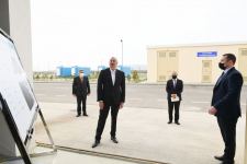 Президент Ильхам Алиев принял участие в открытии Гаджигабульского промышленного квартала (ФОТО)