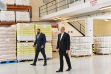Президент Ильхам Алиев принял участие в открытии Гаджигабульского промышленного квартала (ФОТО)