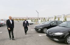 Президент Ильхам Алиев принял участие в открытии Гаджигабульского промышленного квартала (ФОТО)