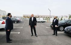 Президент Ильхам Алиев принял участие в открытии Гаджигабульского промышленного квартала (ФОТО)