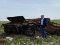 Продолжается визит израильских журналистов на освобожденные территории Азербайджана (ФОТО)