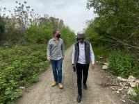 Продолжается визит израильских журналистов на освобожденные территории Азербайджана (ФОТО)