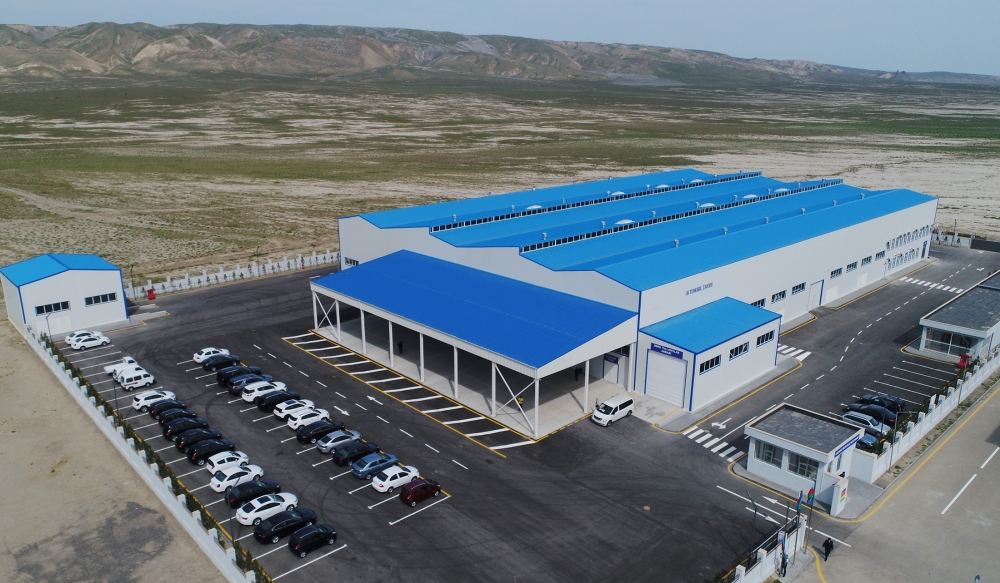 Президент Ильхам Алиев принял участие в открытии Гаджигабульского промышленного квартала (ФОТО)