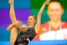 В Баку стартовал первый день соревнований Кубка мира по художественной гимнастике (ФОТО)