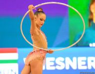 В Баку стартовал первый день соревнований Кубка мира по художественной гимнастике (ФОТО)