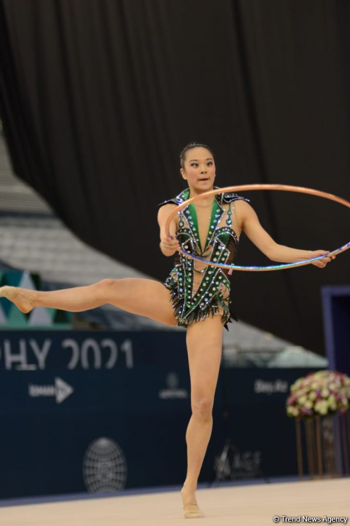 В Баку стартовал первый день соревнований Кубка мира по художественной гимнастике (ФОТО)