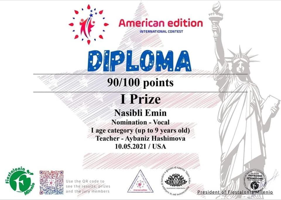 Воспитанники Айбениз Гашимовой признаны лучшими в American Edition - организаторы из США, Великобритании, Италии (ФОТО)