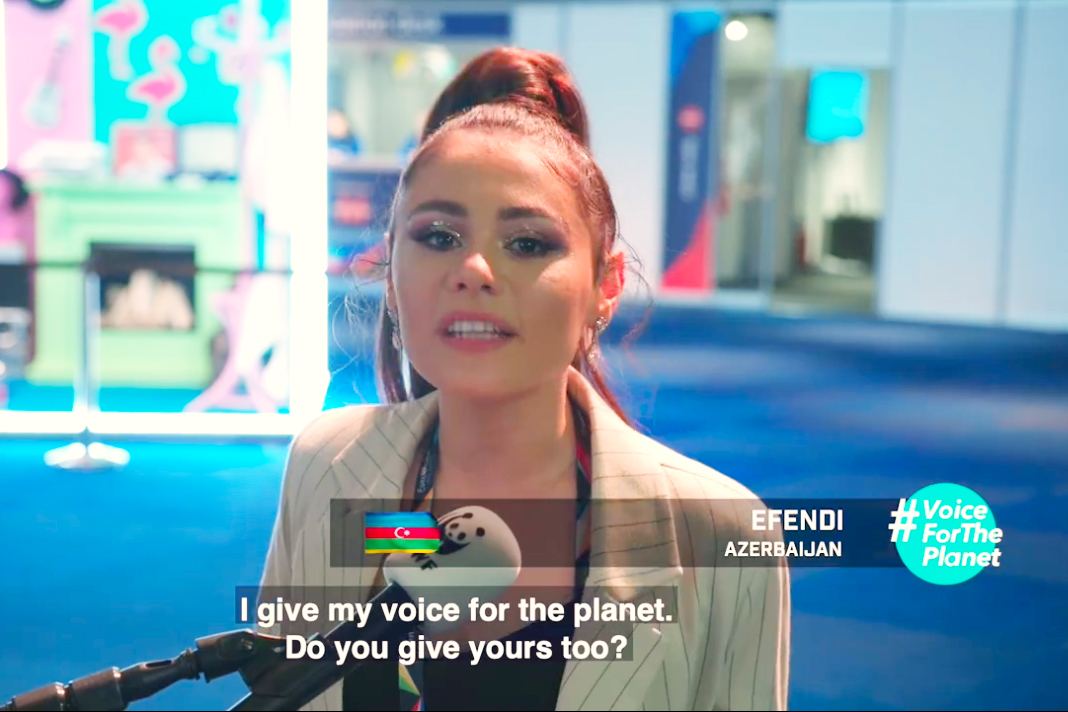 Самира Эфенди вместе с финалистами "Евровидения" призвала зрителей голосовать за нашу планету (ВИДЕО)