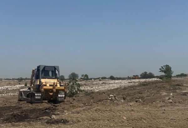 В центре Агдама ведутся работы по реконструкции (ФОТО/ВИДЕО)