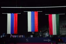 В Баку состоялась церемония награждения победителей Всемирных соревнований по аэробной гимнастике в индивидуальной программе у женщин и среди трио (ФОТО)