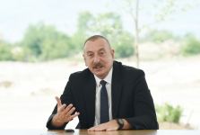 Президент Ильхам Алиев принял участие в церемонии, посвященной началу восстановления города Агдам (ФОТО/ВИДЕО)