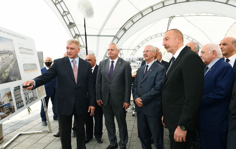 Президент Ильхам Алиев принял участие в церемонии, посвященной началу восстановления города Агдам (ФОТО/ВИДЕО)