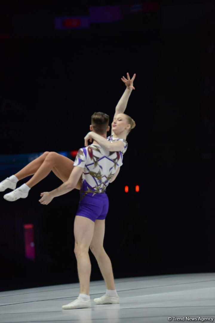 В Баку стартовал второй день 16-го чемпионата мира по аэробной гимнастике (ФОТО)