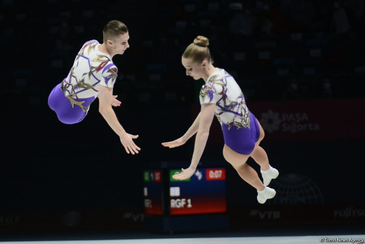 В Баку стартовал второй день 16-го чемпионата мира по аэробной гимнастике (ФОТО)